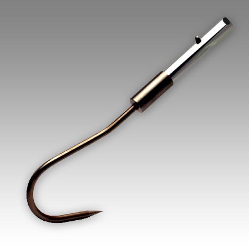 Shurhold 1804 Stainless Steel Fishing Gaff Hook with Spring Guard